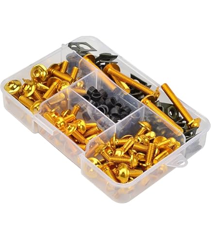HOHCA Motorrad Verkleidungsschrauben Set Edelstahl - Komplettkit Für Kawasaki ZX10R 2006-2007