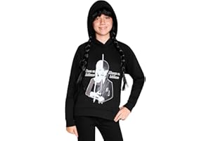Wednesday Sudadera Niña Miércoles Addams - Sudadera con Capucha Cómoda - Ropa Niña y Chica Adolescente 7-16 Años