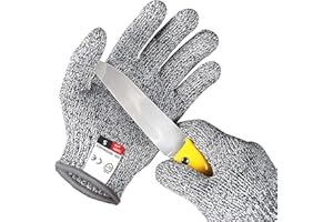 Orifinter Schnitzhandschuh Kinder, Schnitzmesser Kinder mit Stufe 5 Schutz, Ostergeschenke Kinder, Kastanienbohrer Kinder, Taschenmesser Schnitzen Terra Kids EN388 Geeignet für 8-12 Jährige