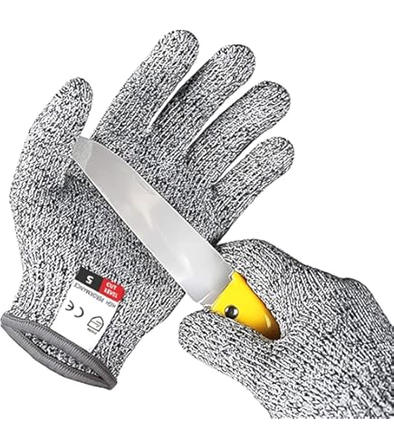 Schnittschutz Handschuhe Kinder - 5 Stufe Schutz Für Küche & Garten