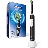 Oral B Black Pro 1000 Power Rechargeable Electric Toothbrush for adults Powered by Braun,pack of 1