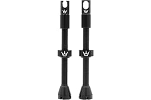 Peaty's X Chris King MK2 Tubeless Valves Presta - Integrated Spoke Key & Valve Core Removal Caps, Mountain Bike, Road & Gravel Bicycle Tyre, Insert Compatible, 7075 Aluminium - 42mm & 60mm