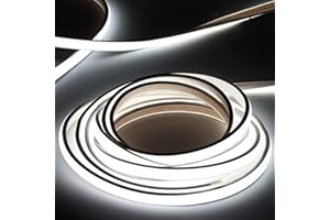 pcning 1M 2M 3M 5M 10M 20M Tira LED COB 220V con Enchufe, IP67 Etanche Luz Fita LED Flexible Strip para Interior Exterior (Blanco Frío, 2M)