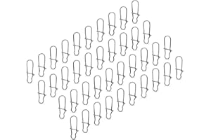 AMZfishing® 20x Duo Lock Snaps in 11 Misure 000-8 | Easy Snap | Girella con moschettone | Accessori da Pesca | Accessori per girelle da Pesca | Quick Change Snap