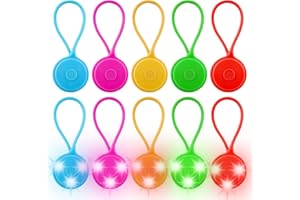 ‎MOLBORY LED Blinklicht Schulranzen, 10 Stück LED Reflektoren Kinder Sicherheitslicht Reflektoren Schulranzen, wasserdichte Sicherheit Licht Reflektor Anhänger für Laufen Rucksack Joggen Wandern