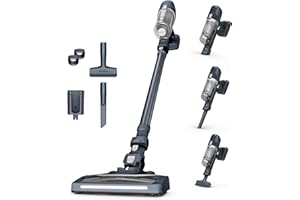 Rowenta X-Pert6.60 Aspirateur balai sans fil multifonction, Puissance de 100W, 45 minutes d'autonomie RH6831EO, Noir