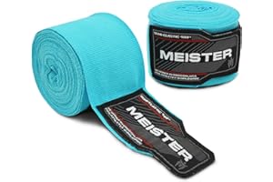 Meister Adulto 180" Vendas de Mano Semi-Elásticas para MMA & Boxeo (Par)