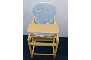 ACCRINGTON BABY CENTRE LTD Baby 2 in Child Toddler HIGH Chair + Table + Feeding Chair Wooden, Bed TIME Story Fabric
