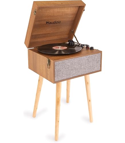 Platine Vinyle Muse MT201-WW Tout-en-un - 3 Vitesses (33/45/78 Tours), Enceintes Intégrées, Bluetooth, USB - Design Valise Bois Et Blanc