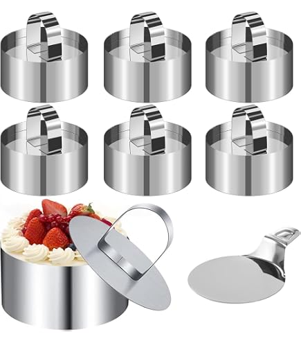 15-teiliges Edelstahl-Kochring-Set – Runde Formringe 8 Cm, Für Mousse, Desserts & Kleine Kuchen