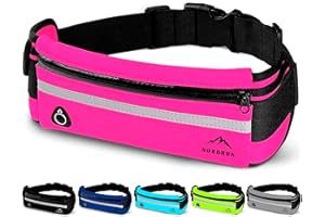 Nordrun Marsupio Running Uomo & Donna, marsupio corsa Impermeabile - per Corsa, Sportivo, Trekking, Sport, Fitness, Jogging - marsupio running Cintura Palestra - per Tutti Cellulare