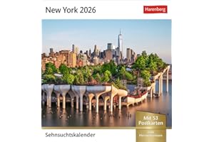 New York Sehnsuchtskalender 2026 - Wochenkalender mit 53 Postkarten: Der Big Apple in einem Foto-Kalender für den Tisch. Aufstellkalender mit 53 ... Auch zum Aufhängen (Postkartenkalender)