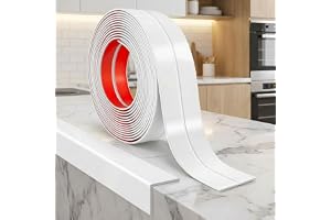 JSIWOTH 9,2 m PVC hörnskydd list självhäftande 90–180° vit 30 mm bred
