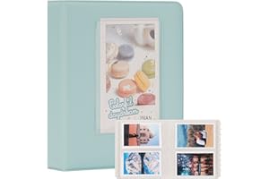 ZUIKAKU 64 Juegos de álbumes para Fujifilm Instax Mini 7s 8 8+ 9 25 50s 70 90, Polaroid Snap PIC-300, HP Sprocket, Kodak Mini Film