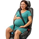 Karf MomSafe Maternity Seat Belt Apparatus, Safety Belt Regulator for Car Seat, Black, Comfortable During Pregnancy