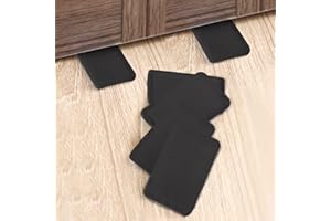 Tahikem 8 Pcs Black Wedges, Shims for Leveling Furniture, Plastic Hard Plastic Wedge Shim, Table Leveler Wedge, Rubber Type Texture Levelers, Perfect for Home, Uneven Door Stops, Floor (Mini Thin)