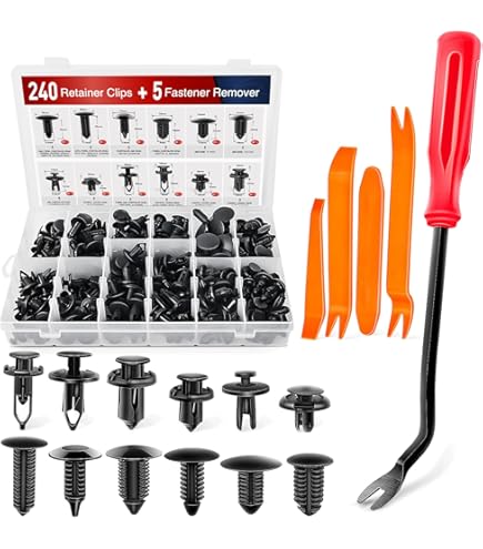 thumbnail image 2 of 120PC Car Retainer Clips Kit With Remover Tool - 6.3mm 8mm 9mm 10mm Sizes 2 of 10