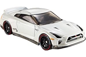 Hot Wheels iD FXB13 – Pojazd Die-Cast 1:64 17 Nissan GTR R35 z chipem NFC do skanowania w aplikacji Hot Wheels iD, zabawka samochodowa od 8 lat