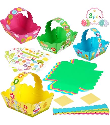 Funmo Ostern Holzanhänger Set – 264 Teile Zum Bemalen, Mit Schnur & Farbstiften, Für DIY-Deko