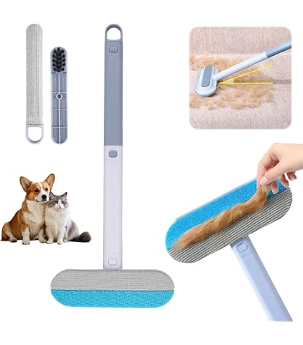 Lint Plus Tierhaarentferner, mehrere Stoffkanten und Teppichrechen von LINTPLUS, Hundehaarentferner und Katzenhaarentferner für Teppiche, Couch- und Haustiertürme, einfacher tragbarer Fusselentferner Lint Plus Tierhaarentferner, mehrere Stoffkanten und Teppichrechen von LINTPLUS, Hundehaarentferner und Katzenhaarentferner für Teppiche, Couch- und Haustiertürme, einfacher tragbarer Fusselentferner