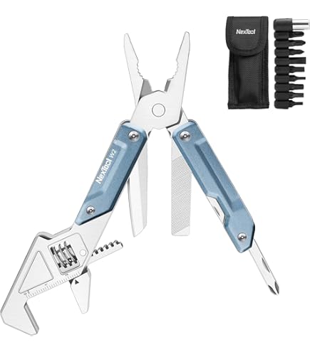 NexTool W4 Verstellbarer Ratschenschlüssel, Multitool, 11-in-1, zusammenklappbares EDC-Werkzeug mit Zange, Schraubendreher, Multitool, Camping, Zuhause, Reparatur  1420