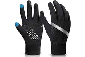 ‎MOCOCITO MOCOCITO Kinder Handschuhe Warme Winterhandschuhe, Kids Outdoor Sport Thermo Laufhandschuhe Winddichte wasserdichte, Touchscreen Handschuhe mit Anti-Rutsch Fahrradhandschuhe Für Jungen Mädchen (Laub)