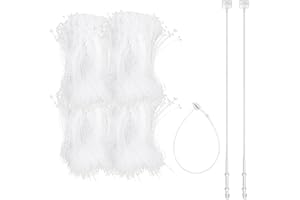 GOIEHIR 5000 Pezzi Loop Pins in Plastica Trasparente, 126 mm Fili di Sicurezza per Etichette, per Etichette con Abbigliamento con Cartellino del Prezzo del Filo
