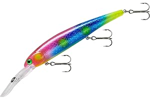 BANDIT LURES Bandit Generator Multi-Species Minnow Jerkbait Glowing Fishing Lure, Excellent for Bass and Walleye, 4 5/8 Inches, 3/4 Ounce