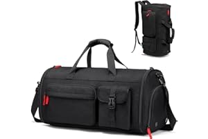 TAIHOYIN Bolsa de traje, bolsa de viaje para hombre, bolsa de viaje convertible, equipaje de mano con compartimento para zapatos, 3 en 1, bolsa grande para ropa, mochila, traje, bolsa para viajes de negocios,