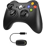 JAMSWALL 2,4 GHz Wireless Controller für Xbox 360, Xbox 360 Wireless Controller mit Empfänger, Dual-Vibration Verbessertes er