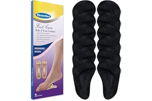 THEARCHES 6 Paar Fußgewölbe Pads Gel Arch Support Einlegesohlen für Plattfuß, Plantarfasziitis, Hohes Fußgewölbe Orthopädische Einlagen, Bogenkissen Einlegesohlen für Fußdruck und Fußschmerzlinderung(Schwarz)