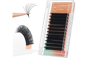 ANNAFRIS Extension Ciglia Easy Fan Volume Lash Ventaglio Automatiche 0.07 C Curl 8mm Easy Fan Lashes Automatic Fan extension ciglia finte (8mm, 0.07 C)