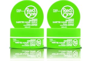 RedOne Cera para el cabello verde mate 150 ml | Ultra Grip | Cera capilar para hombres y mujeres | Aroma a coco | Máximo control - 2 unidades
