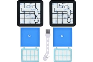 LEADAYBETTER Lot de 2 filtres pour Philips FC9331/09, FC8010/02, FC9332/09, FC9329, FC9555, FC9333 FC9334 - Filtre de rechange pour Power Pro Compact Cyclone 5 Aspirateur