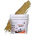 FBOND Fastobond Epoxy Grout - 1 Kg & 5 Kg - Full Goldan_ Glitter Colors Tile Grout_Fastobond | 3 Components only | Premixed Glitter for Uniform Finish (5 KG, Full Golden Sparkle)