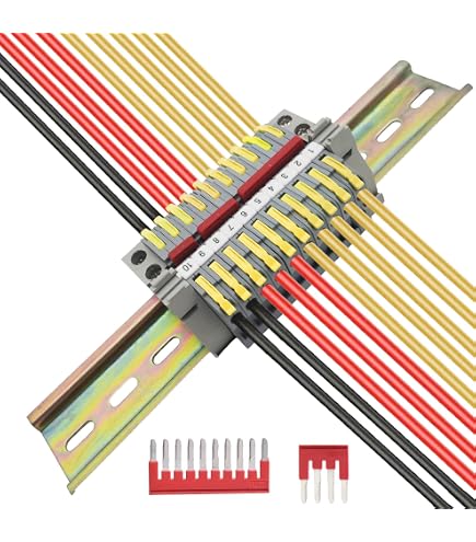 CTRICALVER Kit Di Morsettiera DIN, Con Morsettiere Elettriche Da - 6