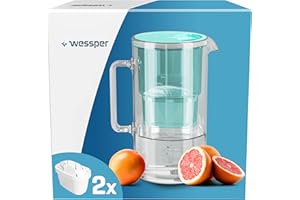 Wessper Aquamax Crystalline Dzbanek z Filtrem, Miętowy, 2.5 l