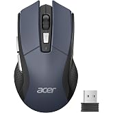 Acer Wireless Mouse 4000 dpi, 2.4GHz Wireless Mouse with 5 Levels | Adjustable DPI, Battery-Operated Cordless Mouse, USB-A Mo
