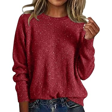 Printemps Automne Broderie Pull Femmes Tricoté Chandail à Manches Longues 3D Tops à Motifs