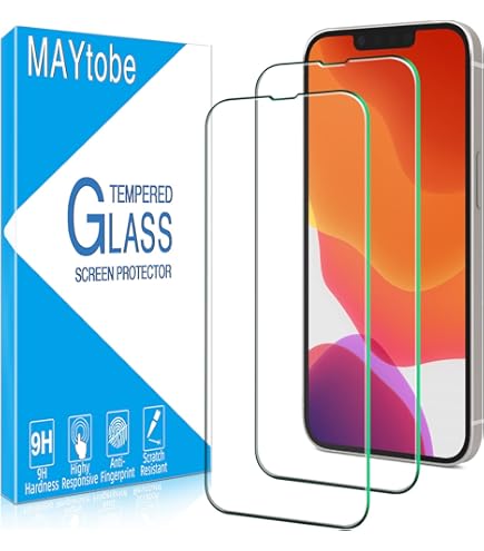 MAYtobe 2 Pezzi Vetro Temperato per iPhone 12 Mini, Pellicola Protettiva Sensibile al Tatto, Durezza 9H, Senza Bolle, Anti Graffio, 0,33mm Ultra Trasparente