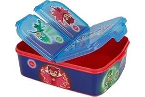 Palleon Fiambrera para niños | Fiambrera | Sandwichbox | Caja de desayuno escolar Jardín de infancia (PJ Masks)