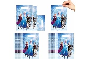 SENIDEA 50 Pcs Frozen Party Bags for Kids, Frozen Birthday Gift Bags for Kids Party, Frozen Birthday Party Bags for Girls Boys