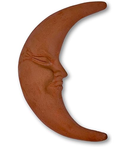 Toocook Handgemaakte keramische zon voor wandmontage, voor decoratie en woondecoratie, cadeau-idee van terracotta, handgemaakt, gemaakt in Italië ( zon 15 cm