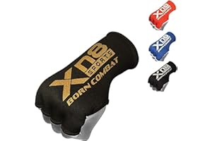 XN8 SPORTS XN8 Boxing Hand Wraps Inner Gloves for Punching - Half Finger Elasticated Bandages under Mitts Fist Protection - Great for MMA, Muay Thai, Kickboxing, Martial Arts Training, Combat Sports