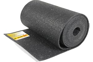 GMP Bautenschutzmatte 5 mm x 30 cm x 1 m | Terassenpad Rolle | Unterleger Gerüstbau | Unterkonstruktion WPC, Fliesen, Dielen | Verschiedene Größen | Gummigranulat