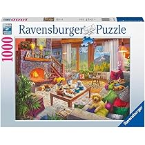 Ravensburger Last Train Home Puzzle - 1000 Teile Winter-Motiv