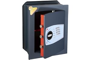 Technomax, Cassaforte a muro, Serie Gold Trony modello GT/5V, Apertura a combinazione elettronica digitale, Dimensioni mm. 420 (H) x 340 (L) x 200 (P)