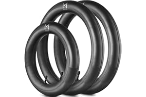 Mata1 3 Pram Inner Tube Tire Replacements Two 16'' x 1.75/2.125 & One 12.5'' x 1.75/2.25 for Jogging Stroller, Compatible w/All Brands: BoB Revolution Flex/Pro/SE/SU, Graco, Go Jogging & More