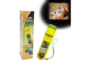 Pup Go Torcia Proiettore Bambini con 24 Immagini Fauna Selvatica, Animali Giocattolo per Bambini 3+ Anni, Storie Diapositive Torcia per Parete Soffitto Tenda, Crea Storie Giochi Regalo Educativo Scien