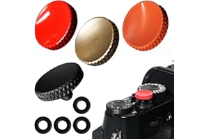 WANTUSHUI 4 Stück Auslöseknopf,Camera Shutter Button,Weicher Auslöseknopf,Volles Kupfer Konkaver Auslöser Knopf Kompatibel mit Leica M1-9,Auslöser Knopf für Fujifilm X-PRO1 X-T3 X-E2S X-T10 X-T20 X-T30 X100S